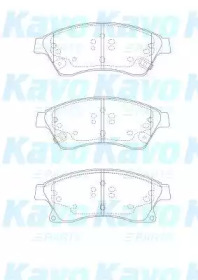 Комплект тормозных колодок (KAVO PARTS: BP-1017)