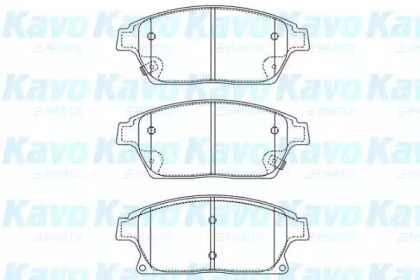 Комплект тормозных колодок (KAVO PARTS: BP-1020)