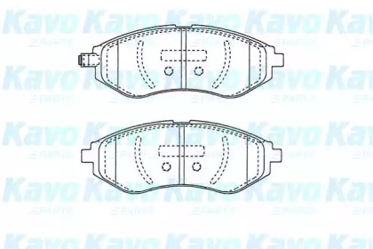 Комплект тормозных колодок (KAVO PARTS: BP-1021)