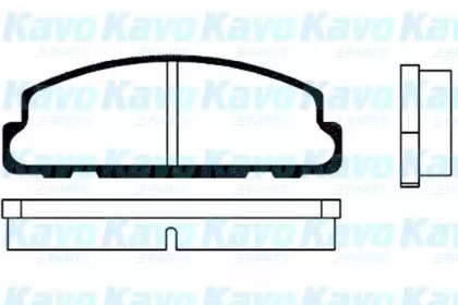 Комплект тормозных колодок (KAVO PARTS: BP-1501)