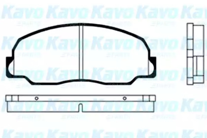 Комплект тормозных колодок (KAVO PARTS: BP-1502)