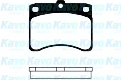 Комплект тормозных колодок (KAVO PARTS: BP-1504)