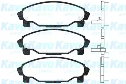 Комплект тормозных колодок (KAVO PARTS: BP-1509)