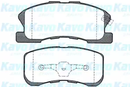 Комплект тормозных колодок (KAVO PARTS: BP-1510)