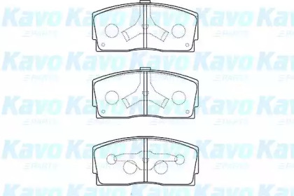 Комплект тормозных колодок (KAVO PARTS: BP-1517)