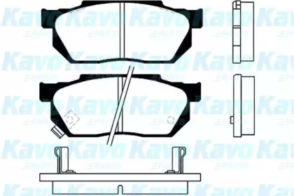 Комплект тормозных колодок (KAVO PARTS: BP-2001)