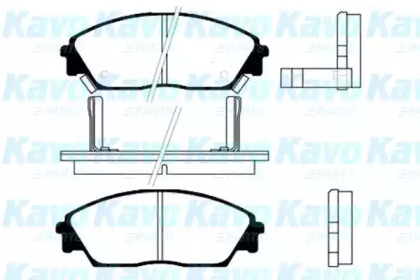 Комплект тормозных колодок (KAVO PARTS: BP-2011)