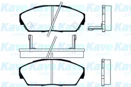 Комплект тормозных колодок (KAVO PARTS: BP-2021)