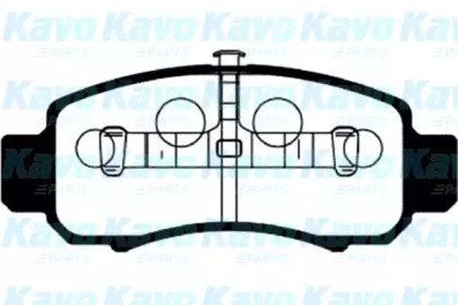 Комплект тормозных колодок (KAVO PARTS: BP-2041)