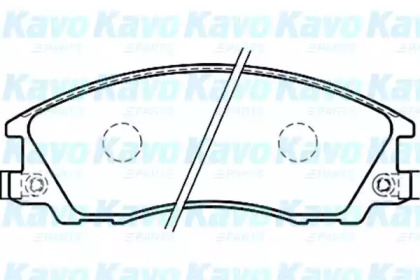 Комплект тормозных колодок (KAVO PARTS: BP-3021)