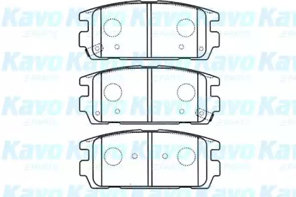 Комплект тормозных колодок (KAVO PARTS: BP-3022)