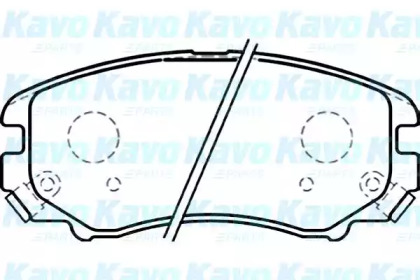 Комплект тормозных колодок (KAVO PARTS: BP-3024)