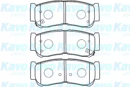 Комплект тормозных колодок (KAVO PARTS: BP-3033)