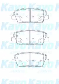 Комплект тормозных колодок (KAVO PARTS: BP-3039)