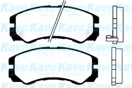 Комплект тормозных колодок (KAVO PARTS: BP-3501)