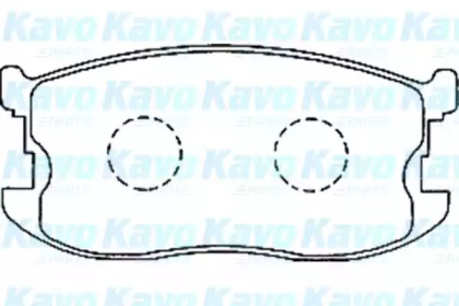 Комплект тормозных колодок (KAVO PARTS: BP-3506)