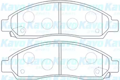 Комплект тормозных колодок (KAVO PARTS: BP-3515)