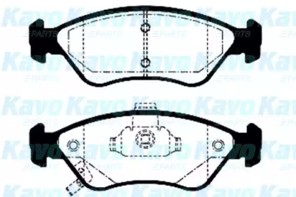 Комплект тормозных колодок (KAVO PARTS: BP-4002)