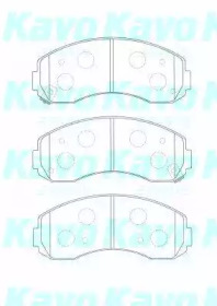 Комплект тормозных колодок (KAVO PARTS: BP-4020)