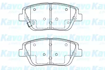 Комплект тормозных колодок (KAVO PARTS: BP-4028)