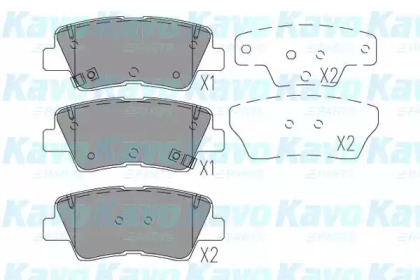 Комплект тормозных колодок (KAVO PARTS: BP-4031)