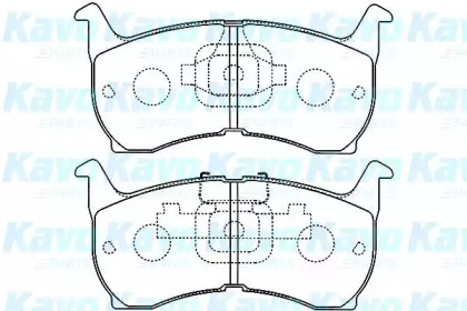 Комплект тормозных колодок (KAVO PARTS: BP-4503)