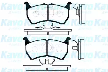 Комплект тормозных колодок (KAVO PARTS: BP-4505)