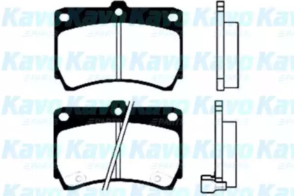 Комплект тормозных колодок (KAVO PARTS: BP-4517)