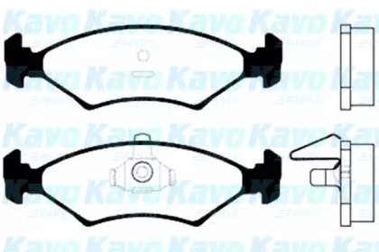 Комплект тормозных колодок (KAVO PARTS: BP-4527)