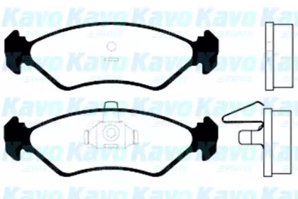 Комплект тормозных колодок (KAVO PARTS: BP-4528)