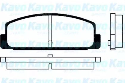 Комплект тормозных колодок (KAVO PARTS: BP-4534)