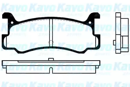 Комплект тормозных колодок (KAVO PARTS: BP-4535)