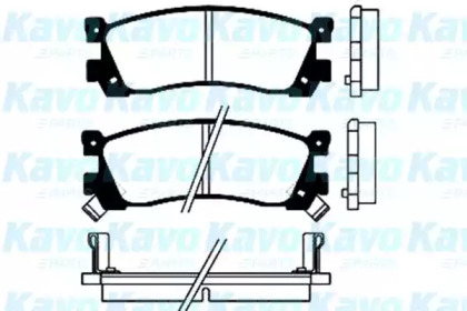 Комплект тормозных колодок (KAVO PARTS: BP-4537)