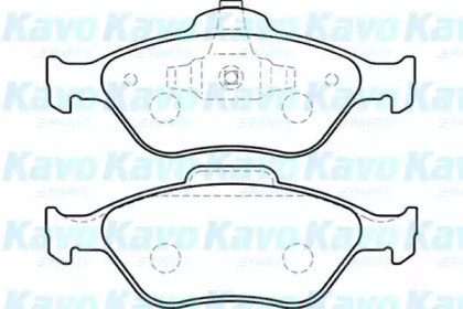 Комплект тормозных колодок (KAVO PARTS: BP-4554)