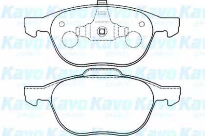 Комплект тормозных колодок (KAVO PARTS: BP-4555)