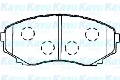 Комплект тормозных колодок (KAVO PARTS: BP-4557)