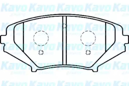 Комплект тормозных колодок (KAVO PARTS: BP-4558)