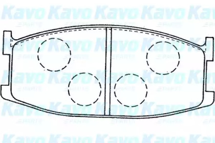 Комплект тормозных колодок (KAVO PARTS: BP-4561)