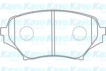 Комплект тормозных колодок (KAVO PARTS: BP-4563)