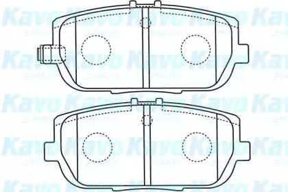 Комплект тормозных колодок (KAVO PARTS: BP-4564)