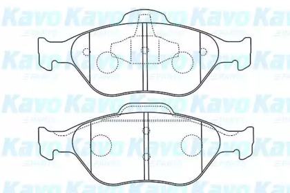 Комплект тормозных колодок (KAVO PARTS: BP-4567)