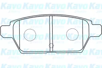 Комплект тормозных колодок (KAVO PARTS: BP-4568)