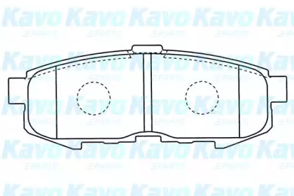 Комплект тормозных колодок (KAVO PARTS: BP-4569)