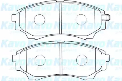 Комплект тормозных колодок (KAVO PARTS: BP-4570)