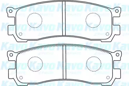 Комплект тормозных колодок (KAVO PARTS: BP-4571)