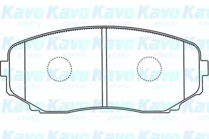 Комплект тормозных колодок (KAVO PARTS: BP-4573)