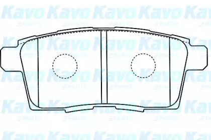 Комплект тормозных колодок (KAVO PARTS: BP-4574)