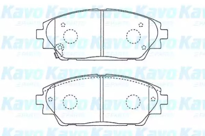 Комплект тормозных колодок (KAVO PARTS: BP-4584)