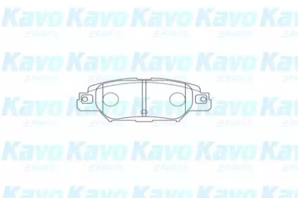 Комплект тормозных колодок (KAVO PARTS: BP-4587)