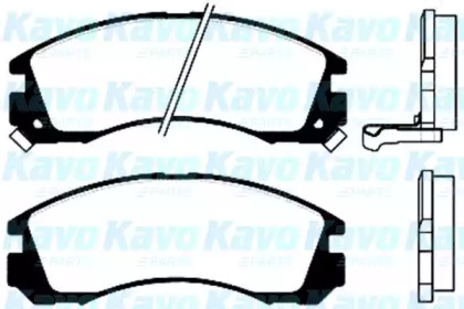 Комплект тормозных колодок (KAVO PARTS: BP-5511)